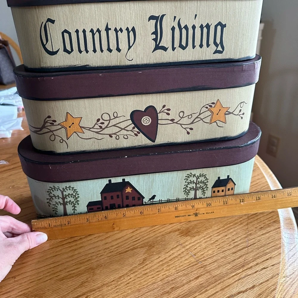 Rustic Country Nesting Boxes - Picture 3 of 11